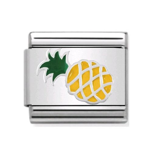 Maillon Nomination classic ananas en Argent